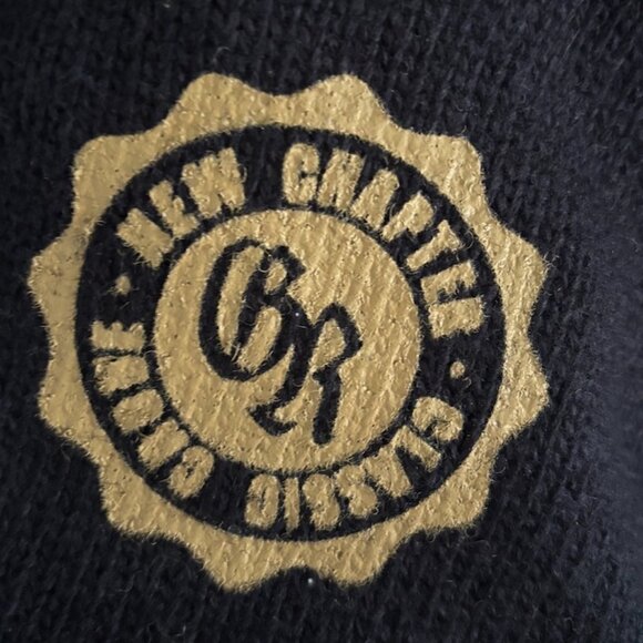 Grove Knit Cropped Cardigan in Navy - Picture 4 of 6